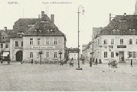 Markt und Schmidtstr. elektrische Beleuchtung seit 1899